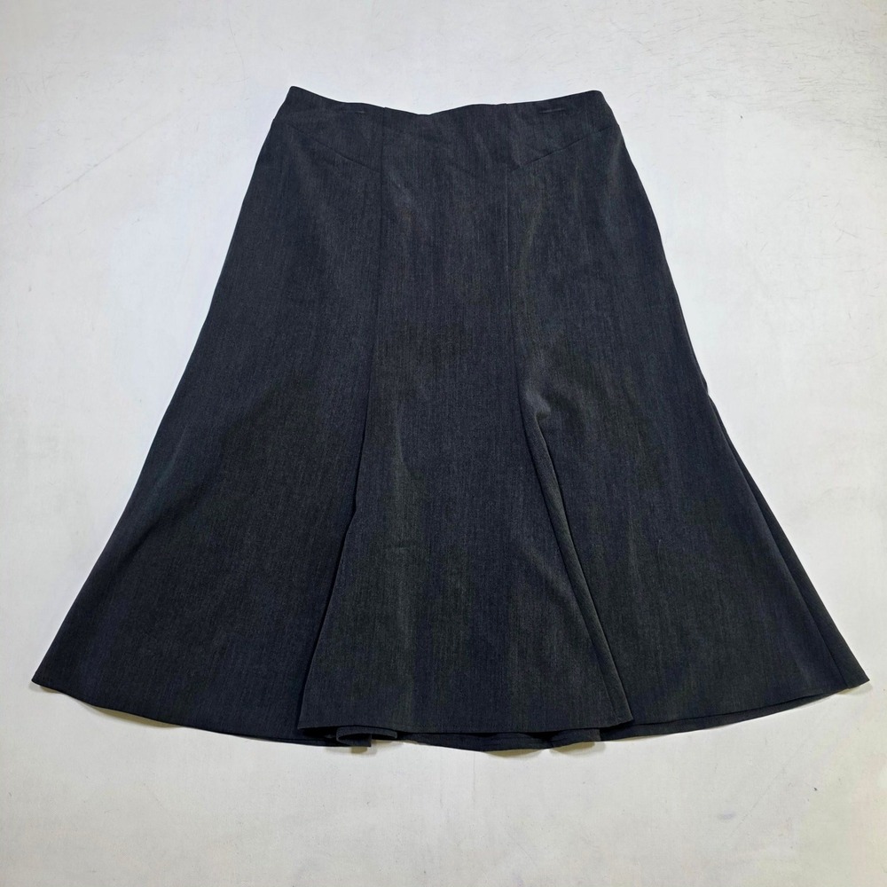 Skirtology Skirt Womens 12 Gray A-Line Paneled Flare Career Professional Skirt